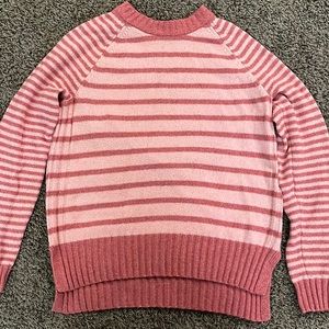 Time and true small (4-6) pink sweater